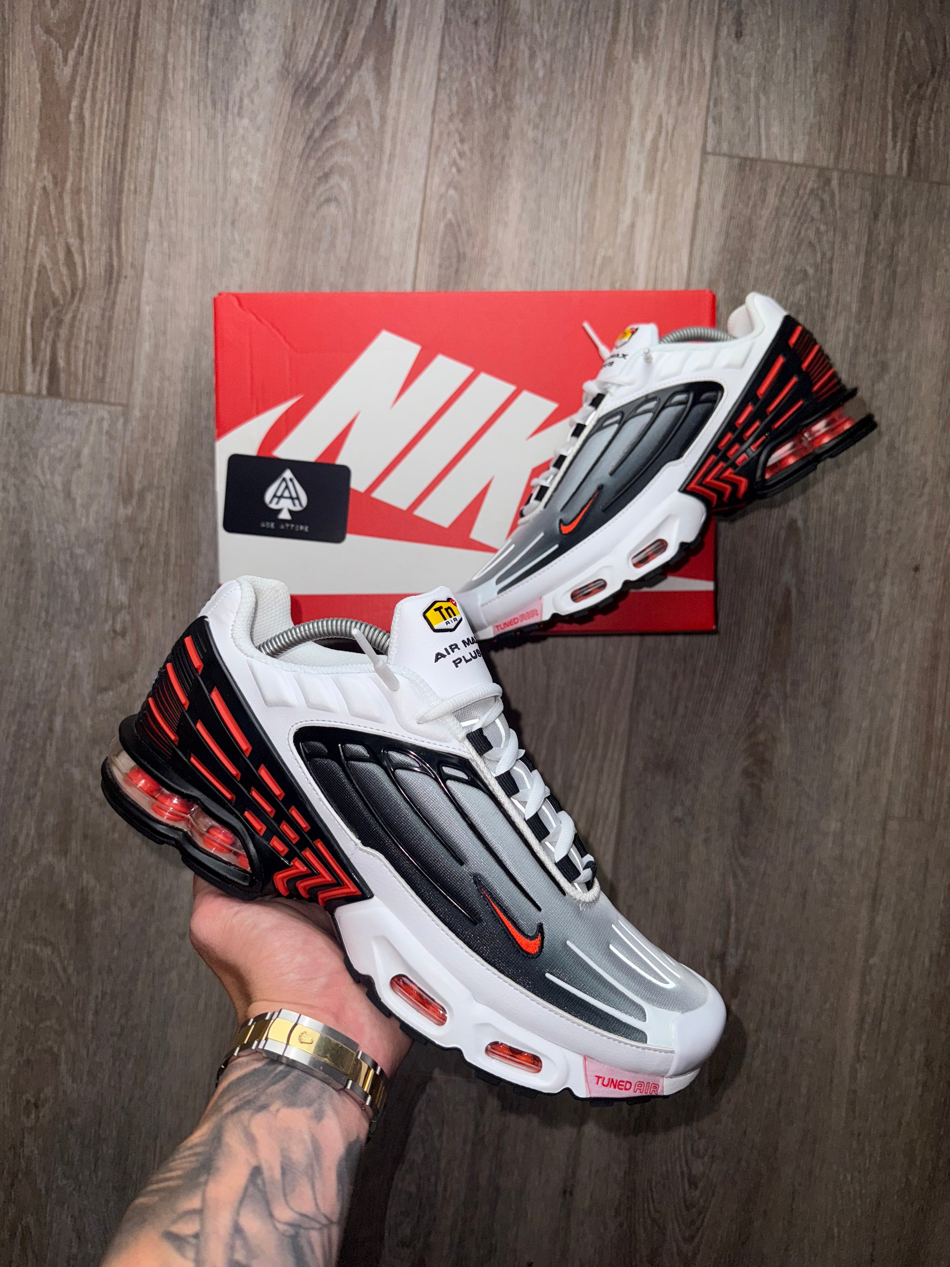 Air Max Plus 3 - White Team Orange