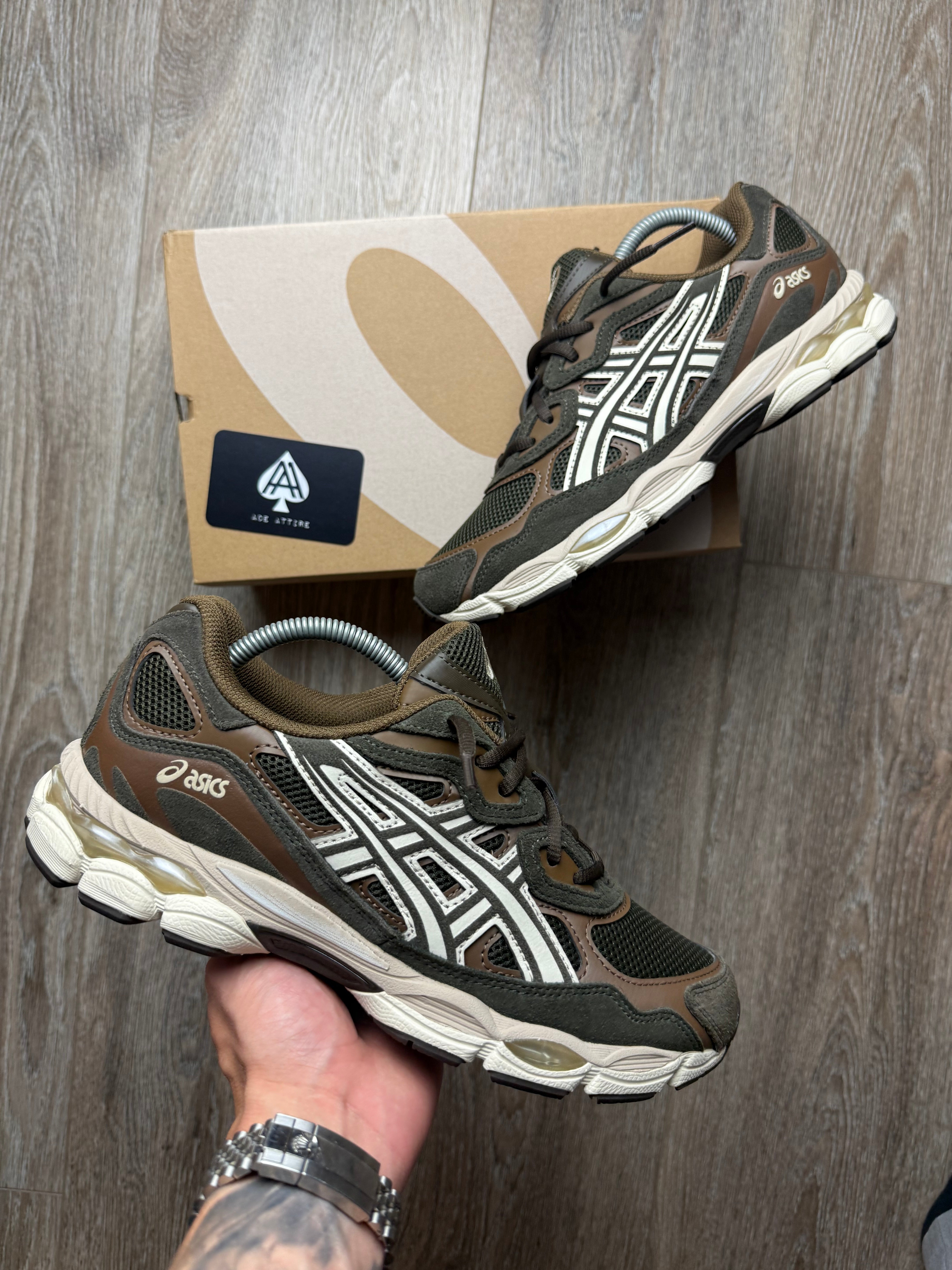 Asics Gel NYC - Black Coffee Feather Grey