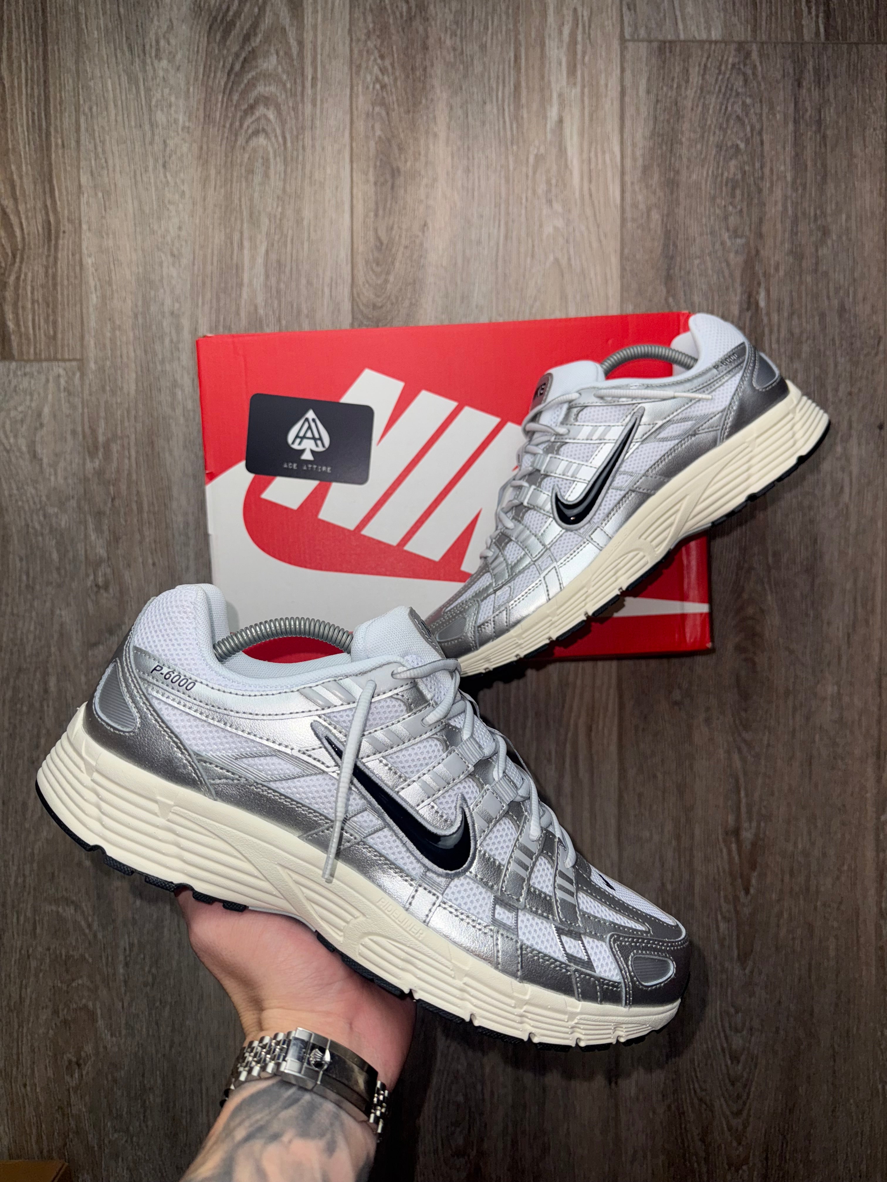 Nike P-6000 - Black Metallic Silver