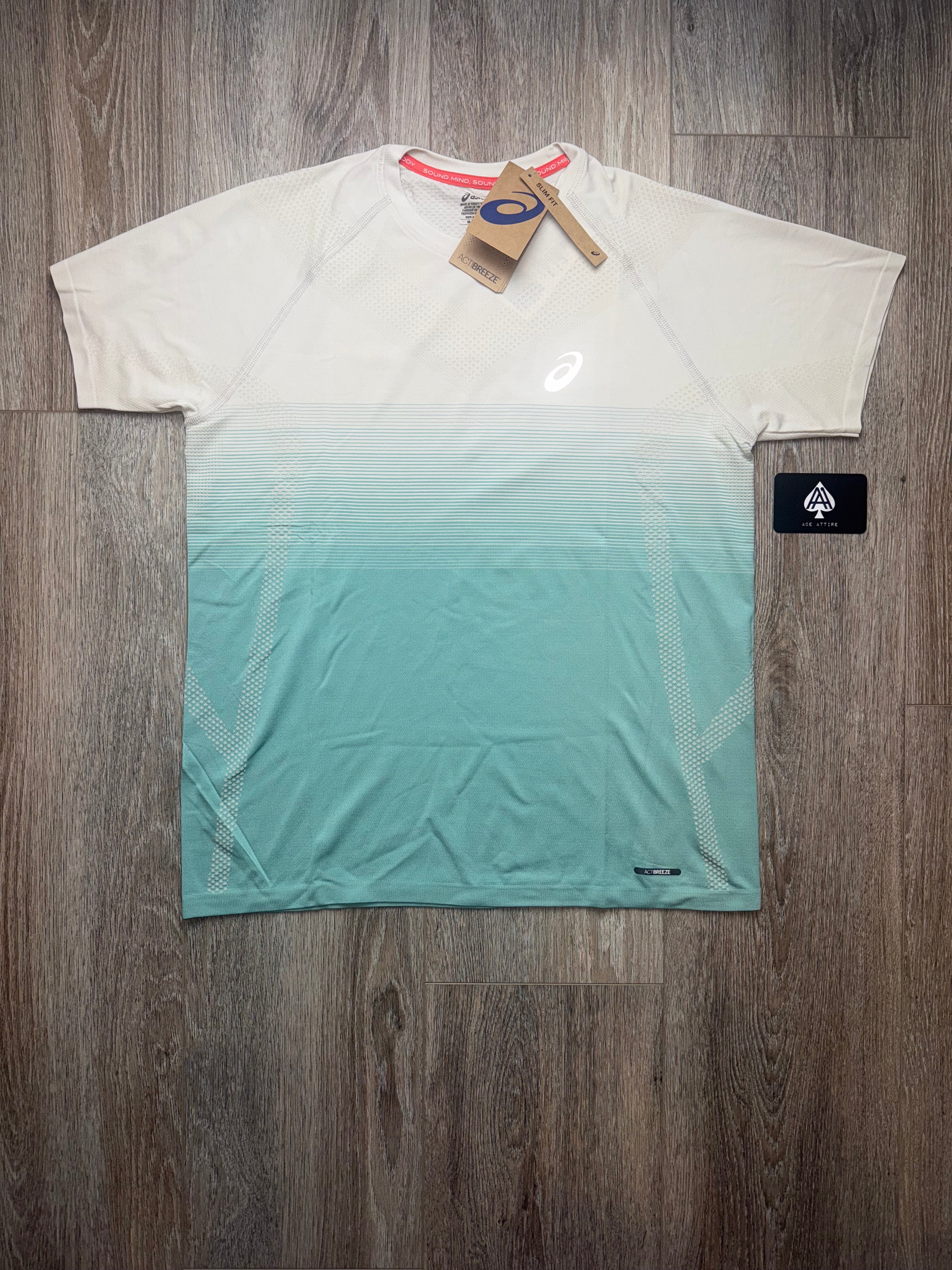 Asics Seamless T-Shirt - White Teal