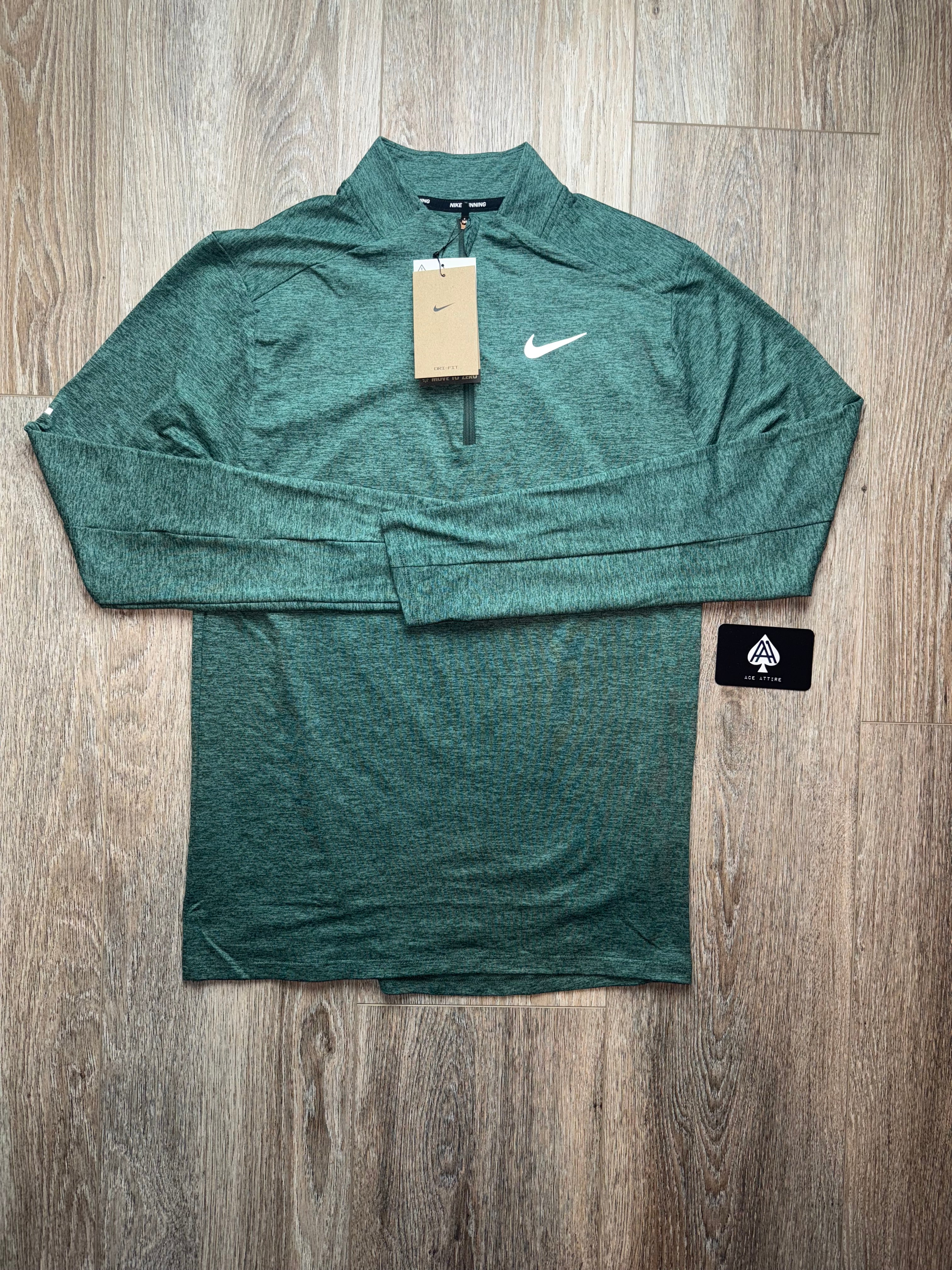 Nike Element Half Zip - Vintage Green